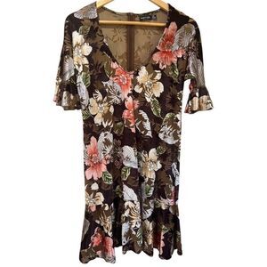 Floral Brown Dress